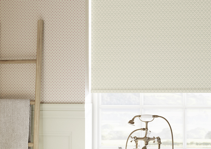 Trellis Prints, Scallop and Bud Green - Twist&Fit Roller Blind - Image 5